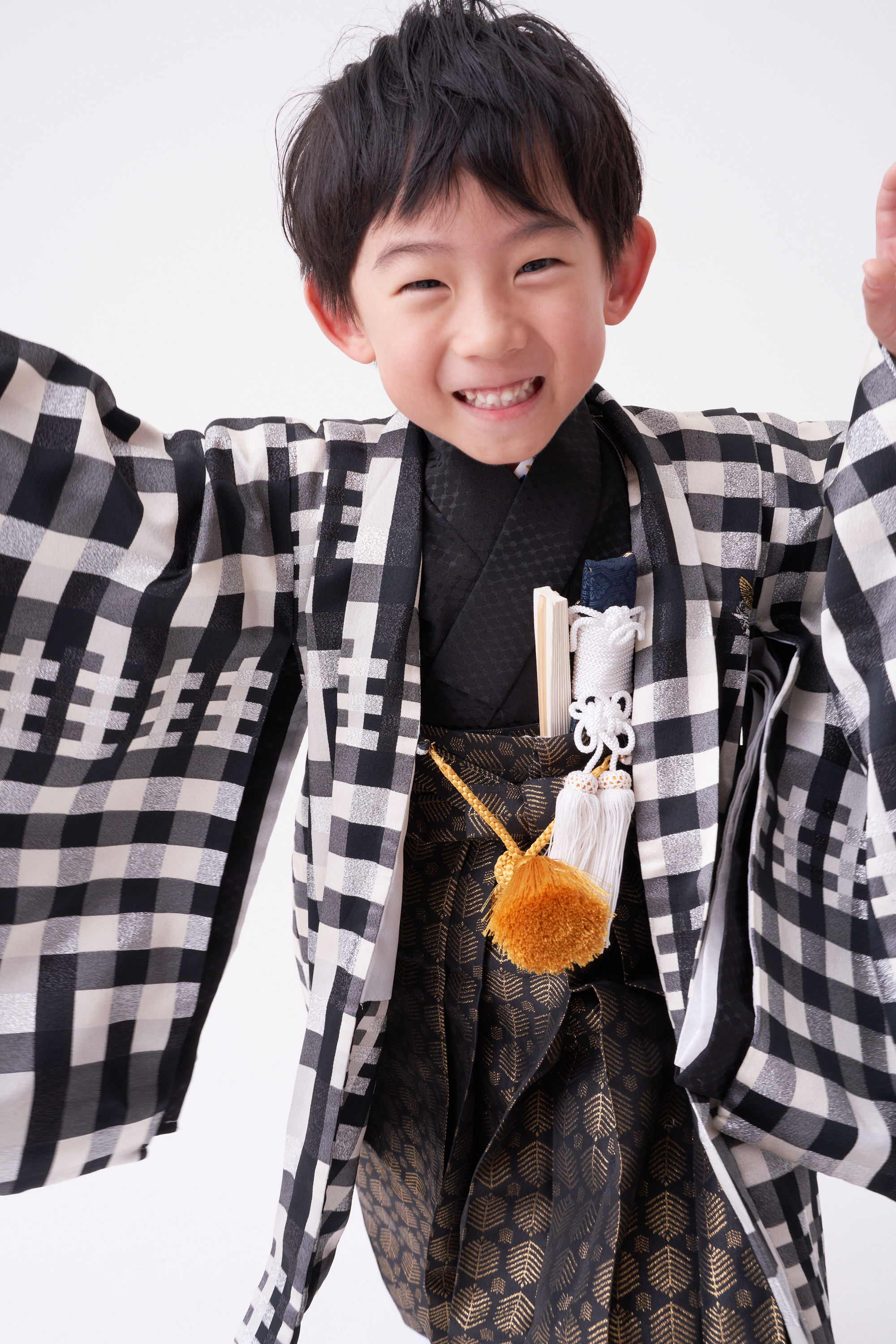 糸島写真館で撮影した七五三の男の子(5歳・袴)の写真